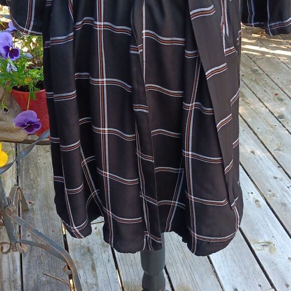 A New Day Black Plaid Dress - Picture 4 of 11